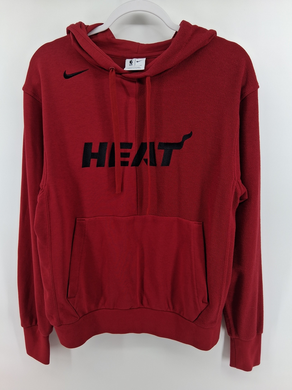 Nike Red Miami HEAT Pullover Hoodie with Black Logo